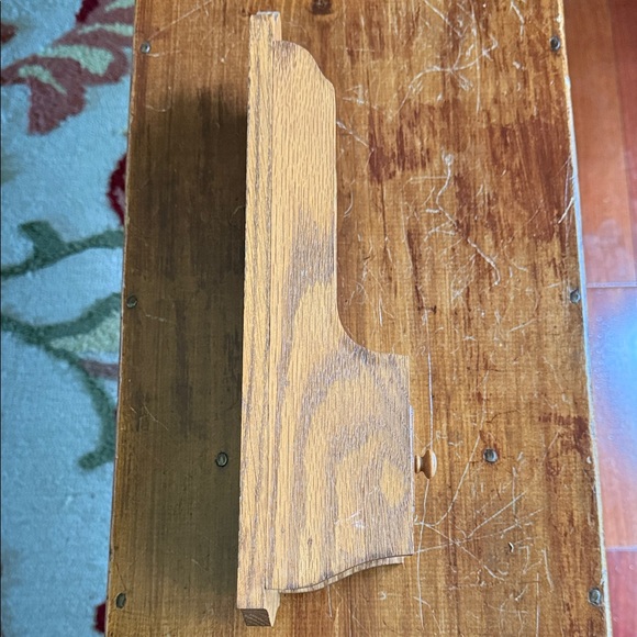 Wooden Wall-Mounted Shelf with Drawer - Picture 5 of 9